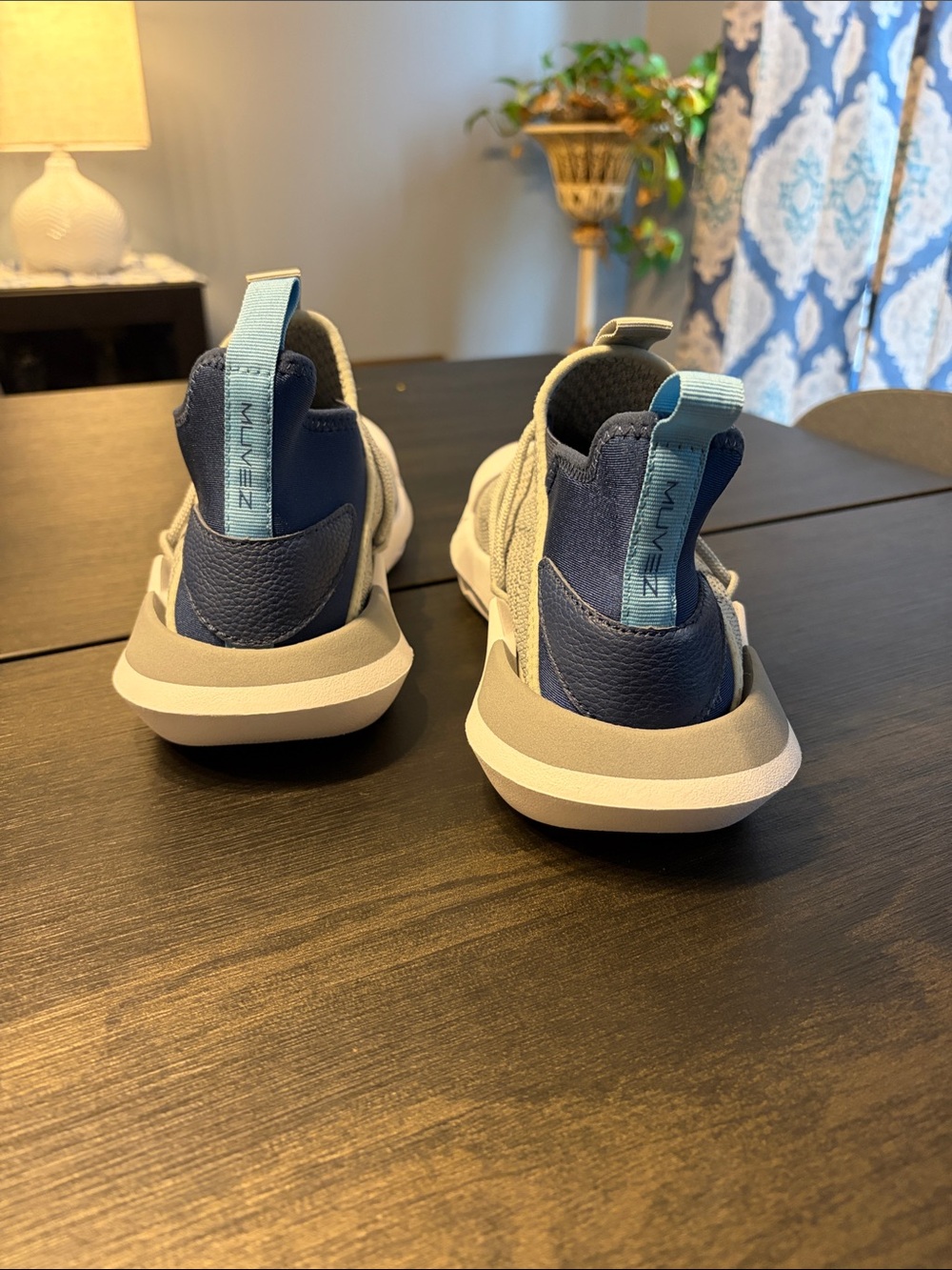 MUVEZ Dual Sole Convertible Slipper Shoes Men 7 Women 8 Gray Blue
